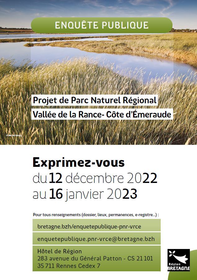 Affiche enquête publique PNR