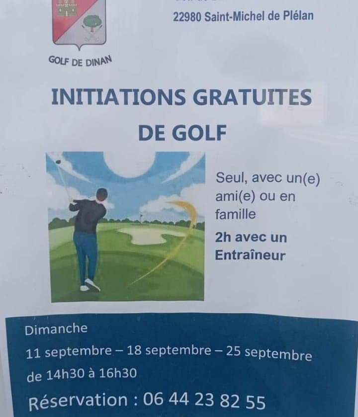 Flyer initiation au golf