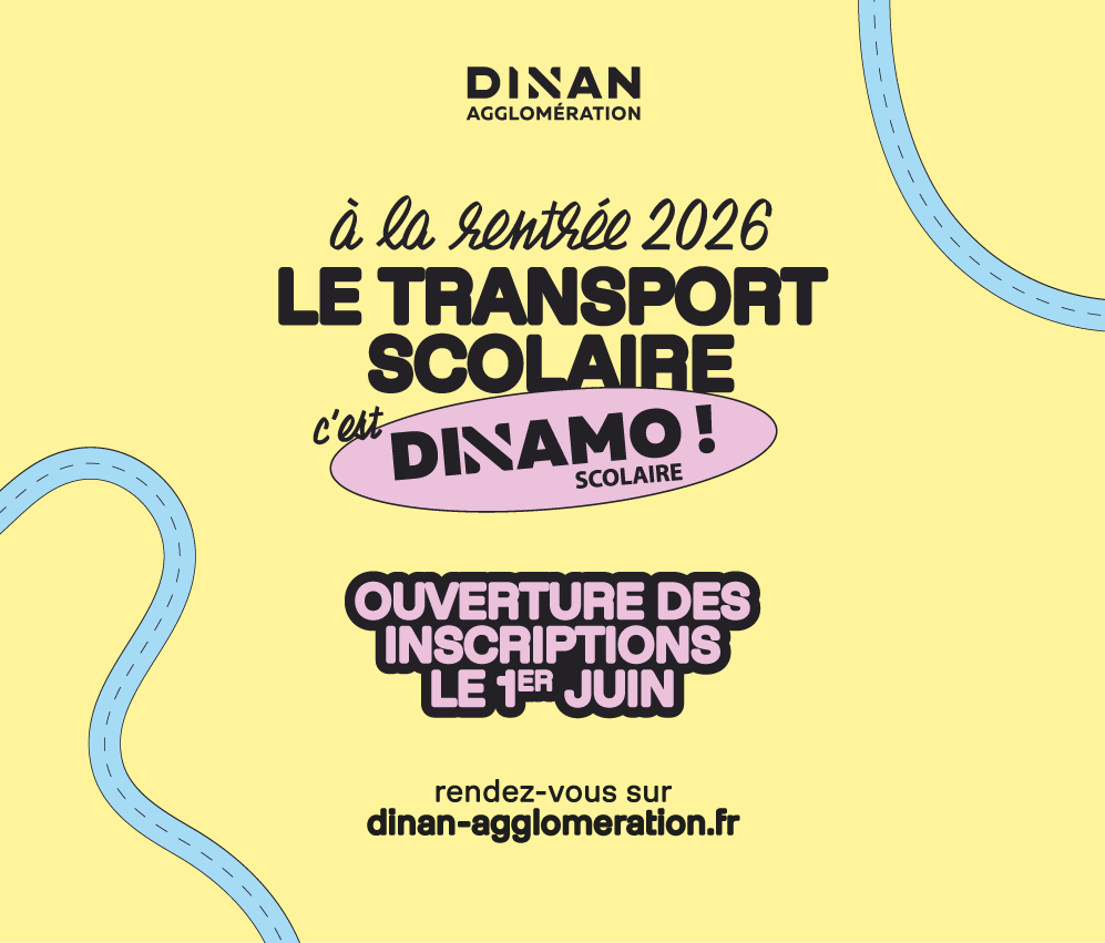 Affiche pour présenter l'inscription au transport dinamo